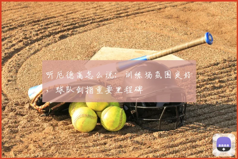 听厄德高怎么说:训练场氛围良好,球队剑指重要里程碑